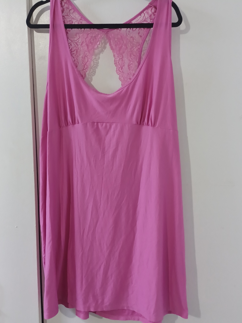 Secret Treasures Pink Lace-Back Sleep Chemise